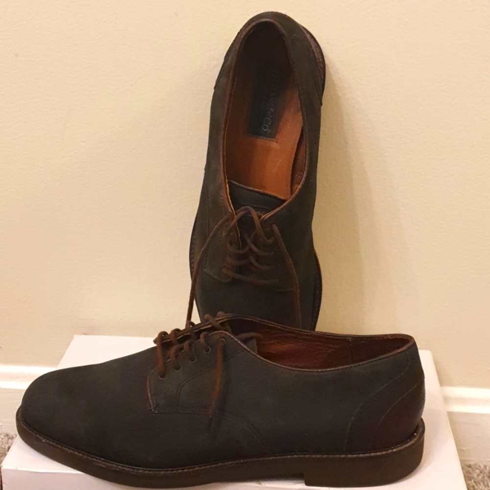 G.H. Bass & Co. Pasadena Men’s Oxford Shoes Suede None Marking Sole Size 11
